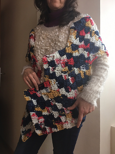 Mittered corner to corner scarf-shawl photo 3