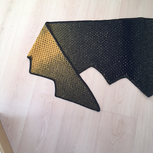 Gradient Granny multi-triangular shawl photo 8