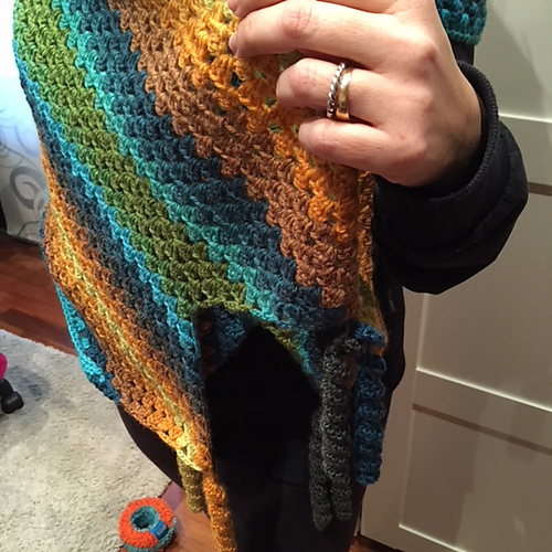 triangular rectangular granny shawl photo 8