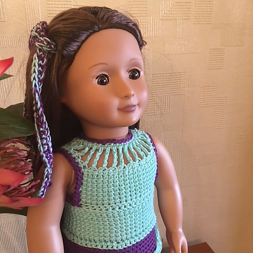 Retro jumpsuit for 18" dolls photo 10