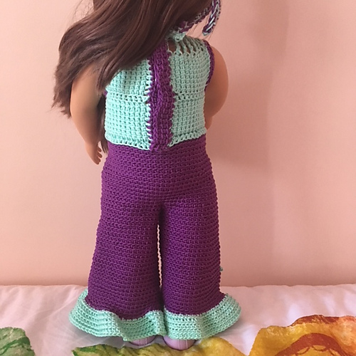 Retro jumpsuit for 18" dolls photo 6