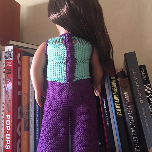 Retro jumpsuit for 18" dolls photo 12