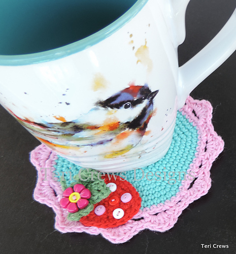 Cute Strawberry Coaster photo 2