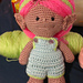 Overalls for a crochet Doll pattern 
