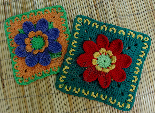 8 Petals Flower Square
