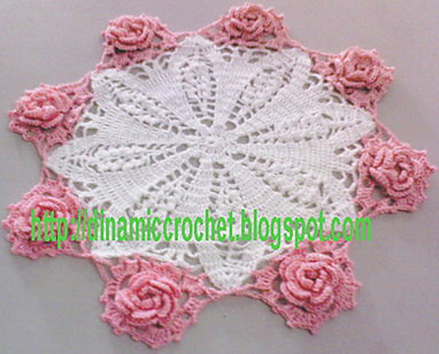 Ravelry Flower in my doily pattern by Thata Pang