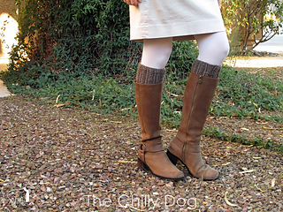 Color Block Reversible Knitted Boot Cuffs