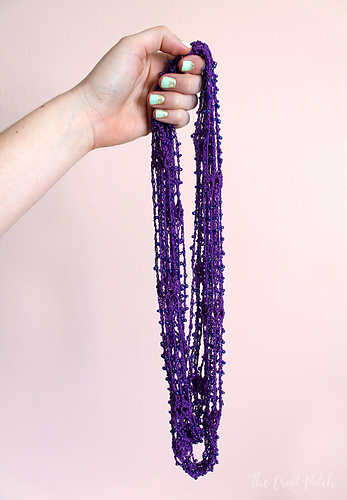 Beaded Crochet Wrap Necklace photo 3