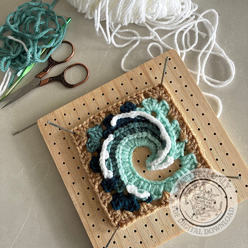 Ocean Curl Granny Square