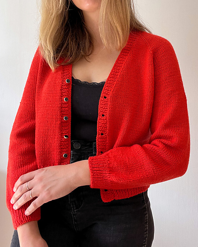 Geometric Patchwork Knit Cardigan With V Neck For Women Soft Elegant Spring Ready main image 0