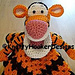 Tiger Lovey Blankie pattern 