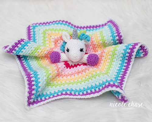 Hug Me Unicorn Lovey photo 5