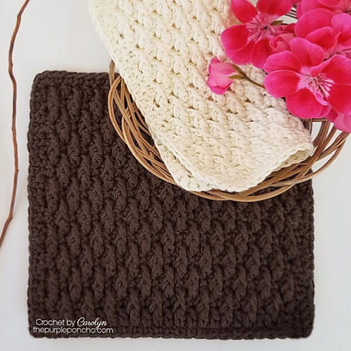 Alpine Stitch Wash Cloth