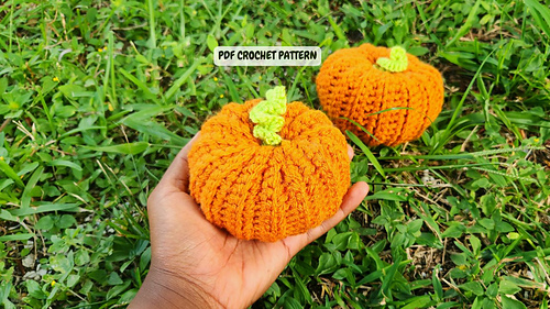 Fall Pumpkin Crochet Pattern for Beginners with Video Tutorial - The Stitch Queen Crochet