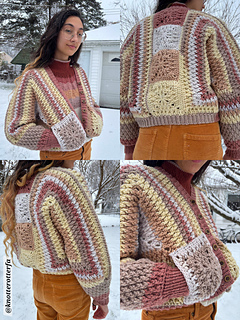 How to Crochet an Alpine Hexagon Cardigan by The Stitch Queen Crochet