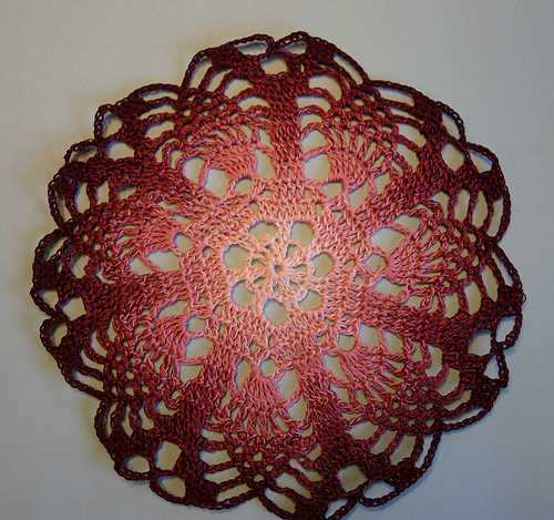 Little Maroon Doily