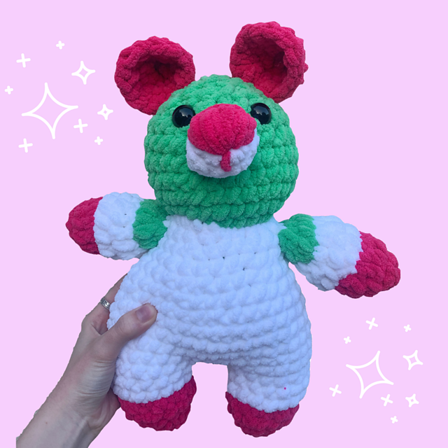 Crochet Watermelon Bear