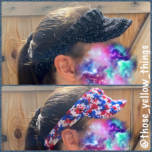 Ravelry Sun Visor Headband pattern by Erangi Udeshika