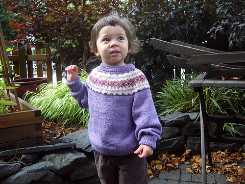 Barnets Fair Isle Yoked Genser - threebagsfull