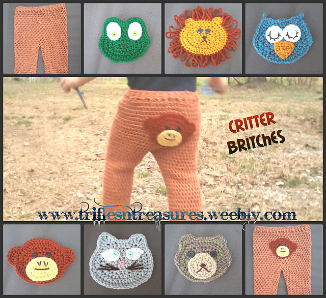 Ravelry Critter Britches pattern by Tera Kulling