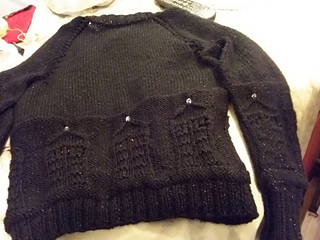 But, at least you can see the metallic sparkles in the yarn!