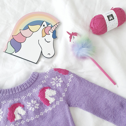 Ravelry All the Unicorns Sweater pattern by Tonje Haugli