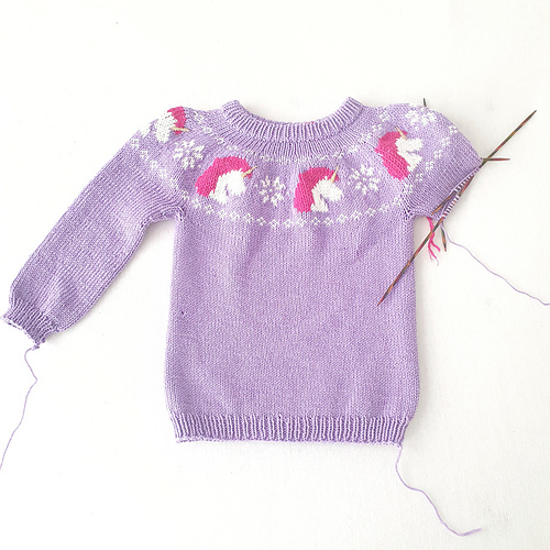 Ravelry All the Unicorns Sweater pattern by Tonje Haugli