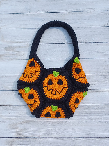 Halloweens åttekantveske - Rebecca A Lang