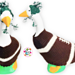 17" Goose Football Fan pattern 