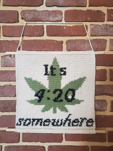 Puff, Puff, Pass wall hanging
