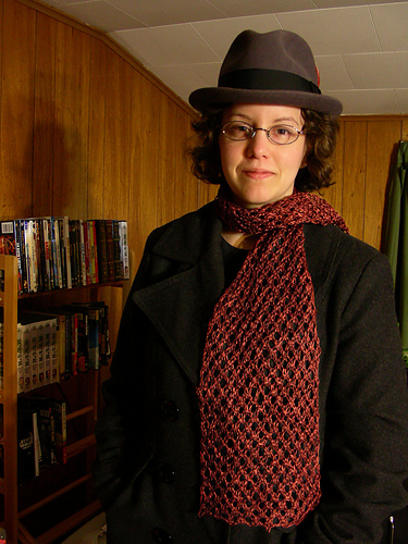 Knotted Openwork Scarf