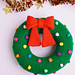 Bobble Bauble Christmas Wreath pattern 