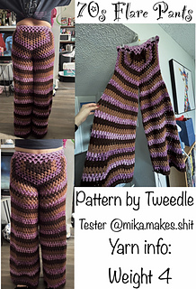 Ravelry: 70s Flare Pants pattern by Tweedle Tats