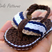 Sporty Flip Flop Baby Sandals for Boys and Girls pattern 