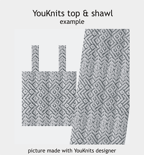 YouKnits lace example top with shawl photo 2