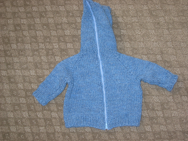 Ravelry Back Zipper Baby Sweater With Hood Pattern By Randy Chris