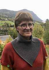 Version aus nur Halbpatent gestrickt auf der Maschine