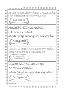 Übersicht der Alphabete
Overview of the alphabets