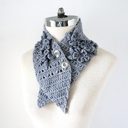 Ravelry: Flower Glory Scarf pattern by Valerie Baber