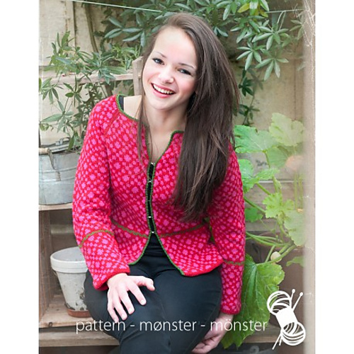 Mønstret cardigan - Sára J. Mrdalo