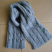 Men's Scarf "Cables" pattern 