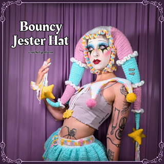Ravelry: Bouncy Jester Hat pattern by Vandal Yarnz