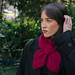 Polka Bow Scarf pattern 