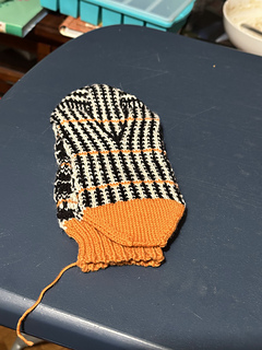 Sock 1, finished, back 