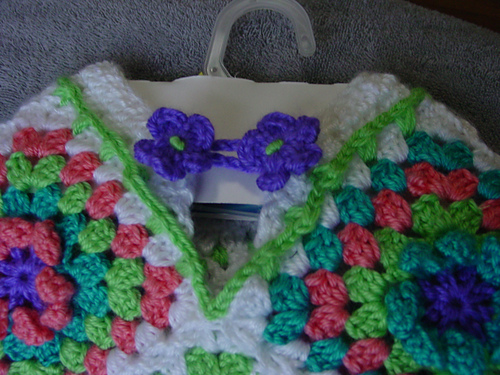 Childs Granny Square Poncho photo 4