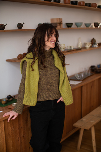 MATCHA Genser - vert knit