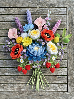 shown with additional other flowers from https://hookok.com/