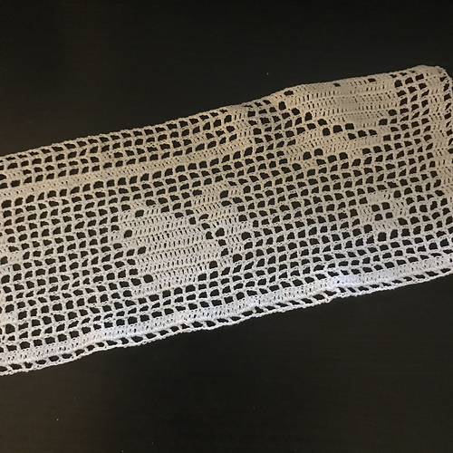 Filet Scarf Runner #213 photo 3