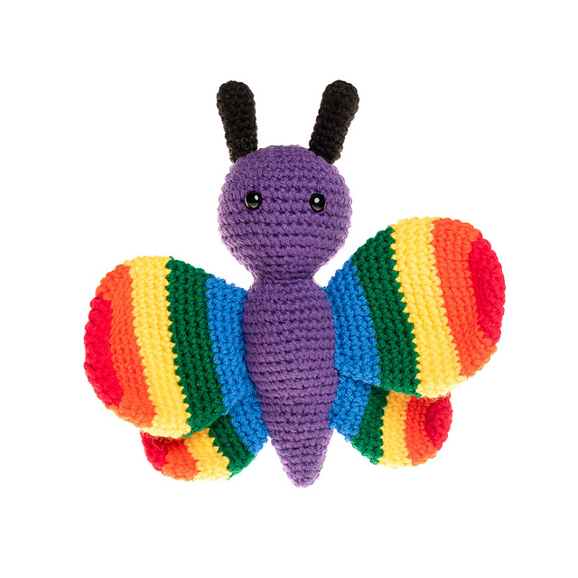 Rainbow Butterfly Amigurumi