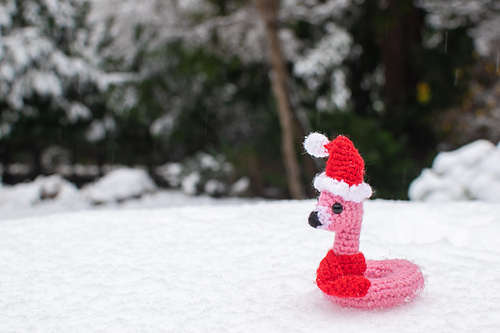 Mini Flamingo Floatie Amigurumi photo 5